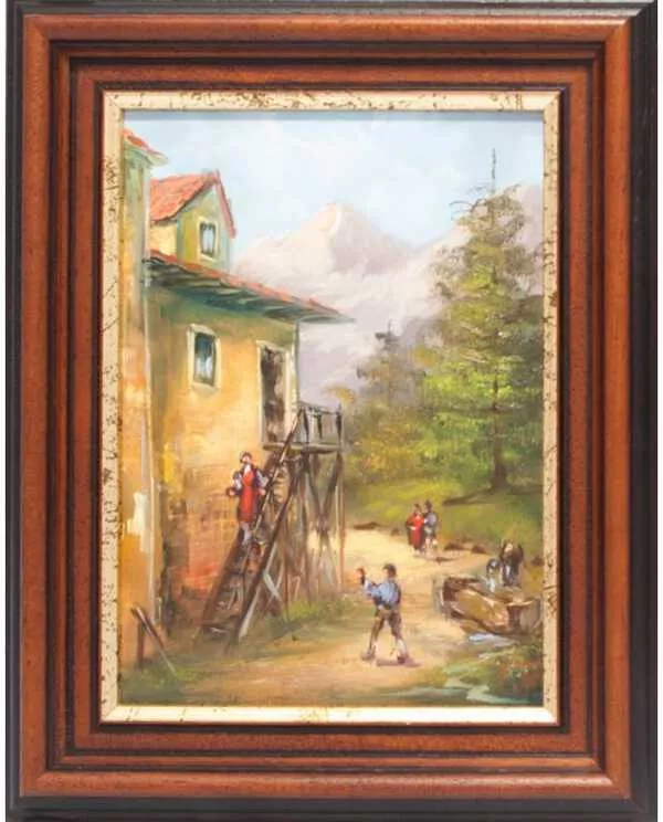 Festmény Méhész Tamás - Alpesi táj
