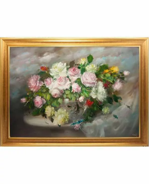 Festmény Fürst József  - Virágok a tájban, 5812