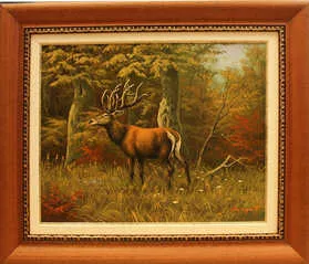 Festmény Varga Pál - Az erdő kapitánya